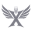 SERAMONX favicon-32x32.png（深色環境 · 白標誌），32×32 px，顯示 32 CSS px